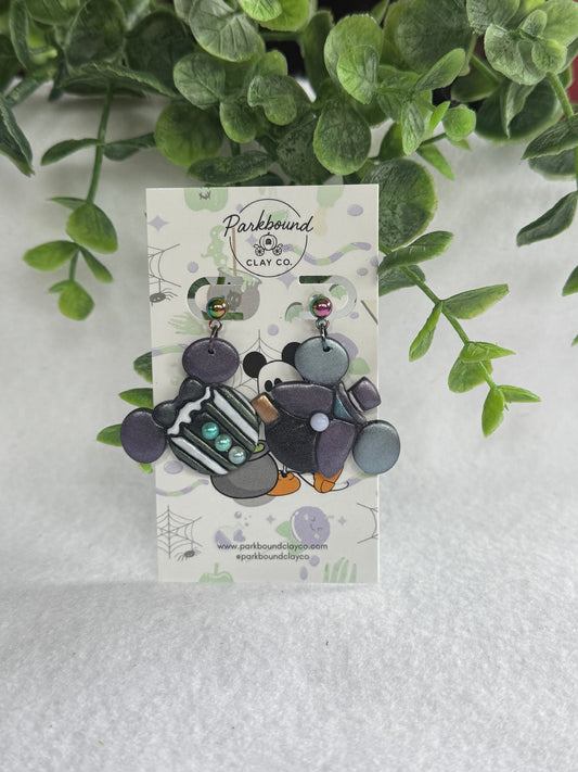 Haunted Mansion Inspired Earrings – Butler & Maid Mismatched Pair