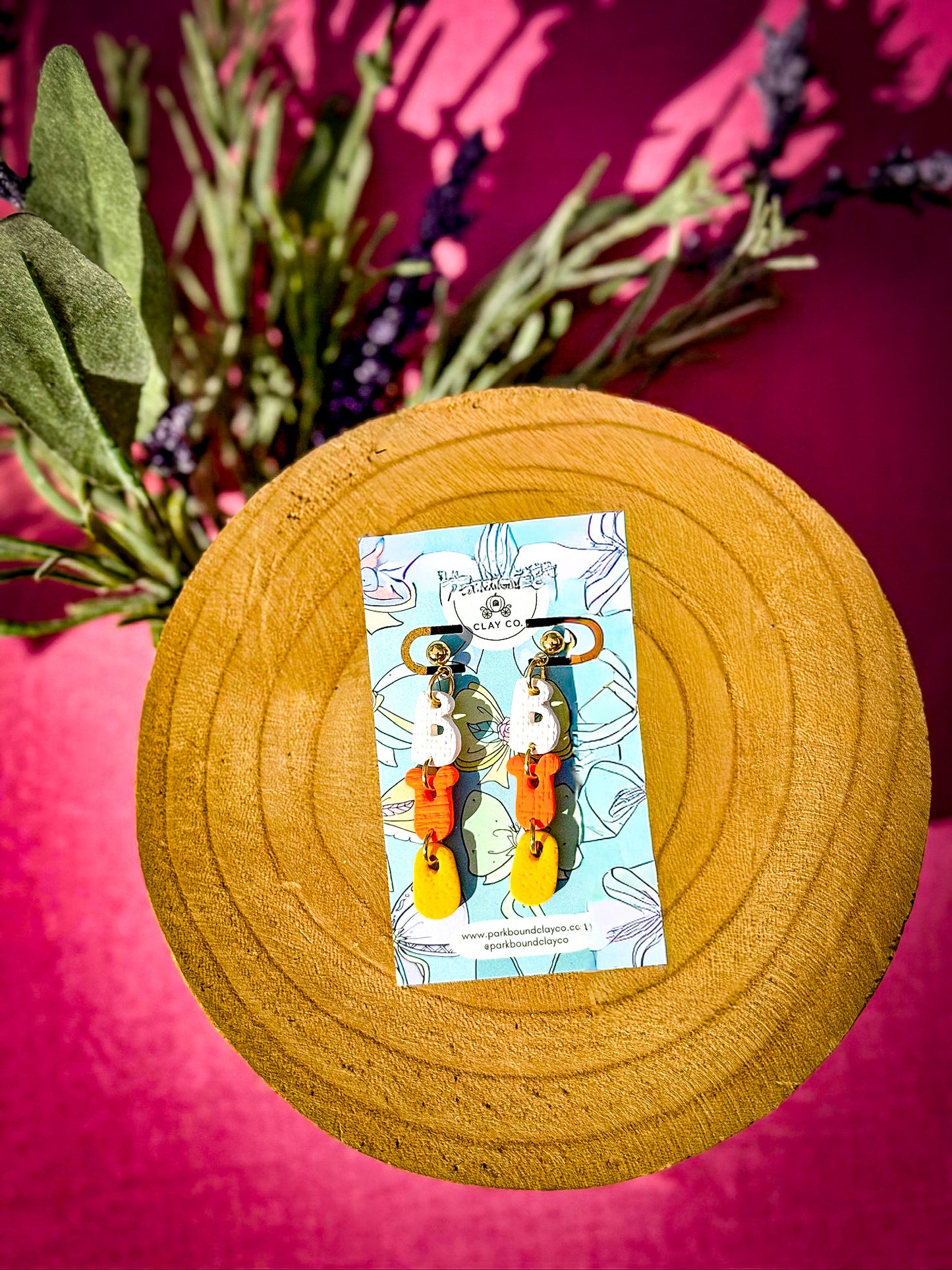BOO Earrings | Halloween Polymer Clay Earrings