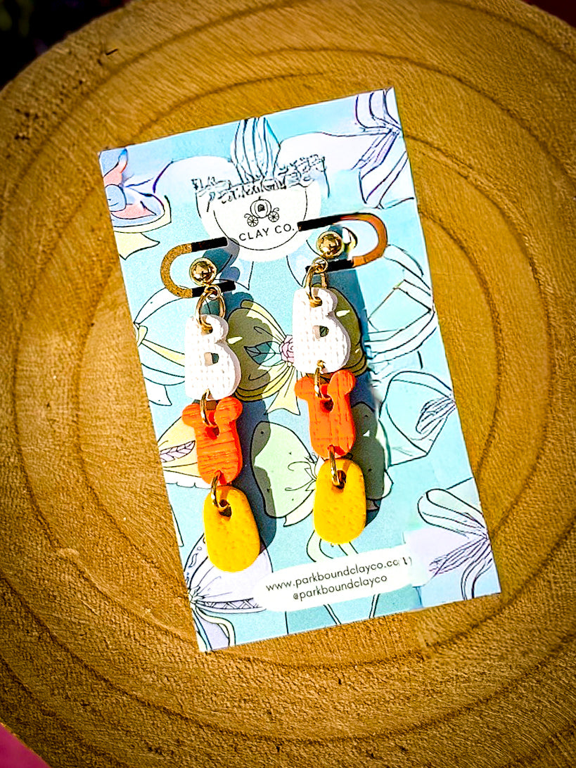 BOO Earrings | Halloween Polymer Clay Earrings