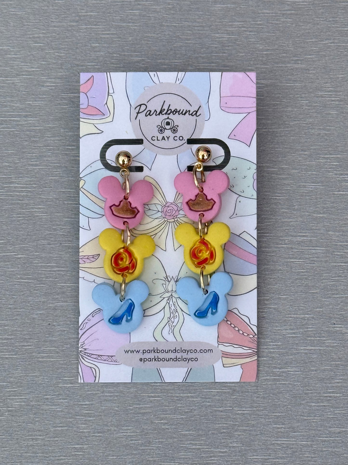 Princess Race Inspired Dangles | Fairytale Running Statement Jewelry