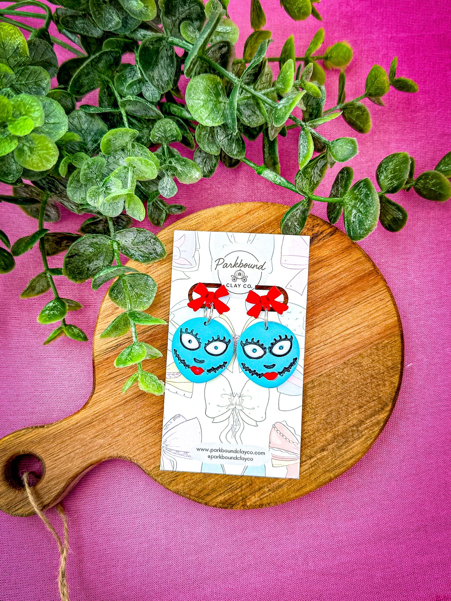Sally-Inspired Earrings | Nightmare Before Christmas Polymer Clay Earrings