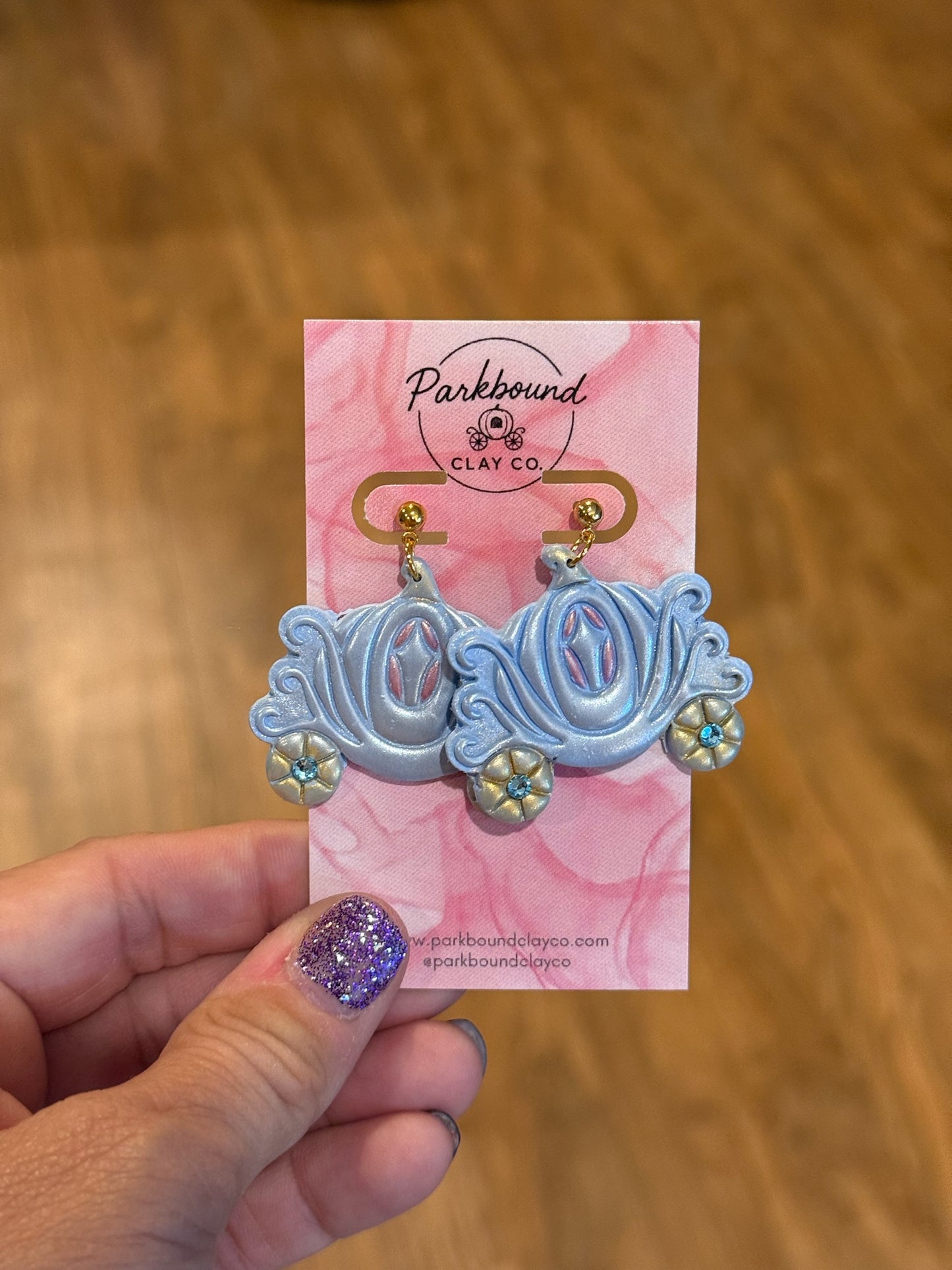 Enchanted Pumpkin Carriage Earrings – Fairytale Dreams