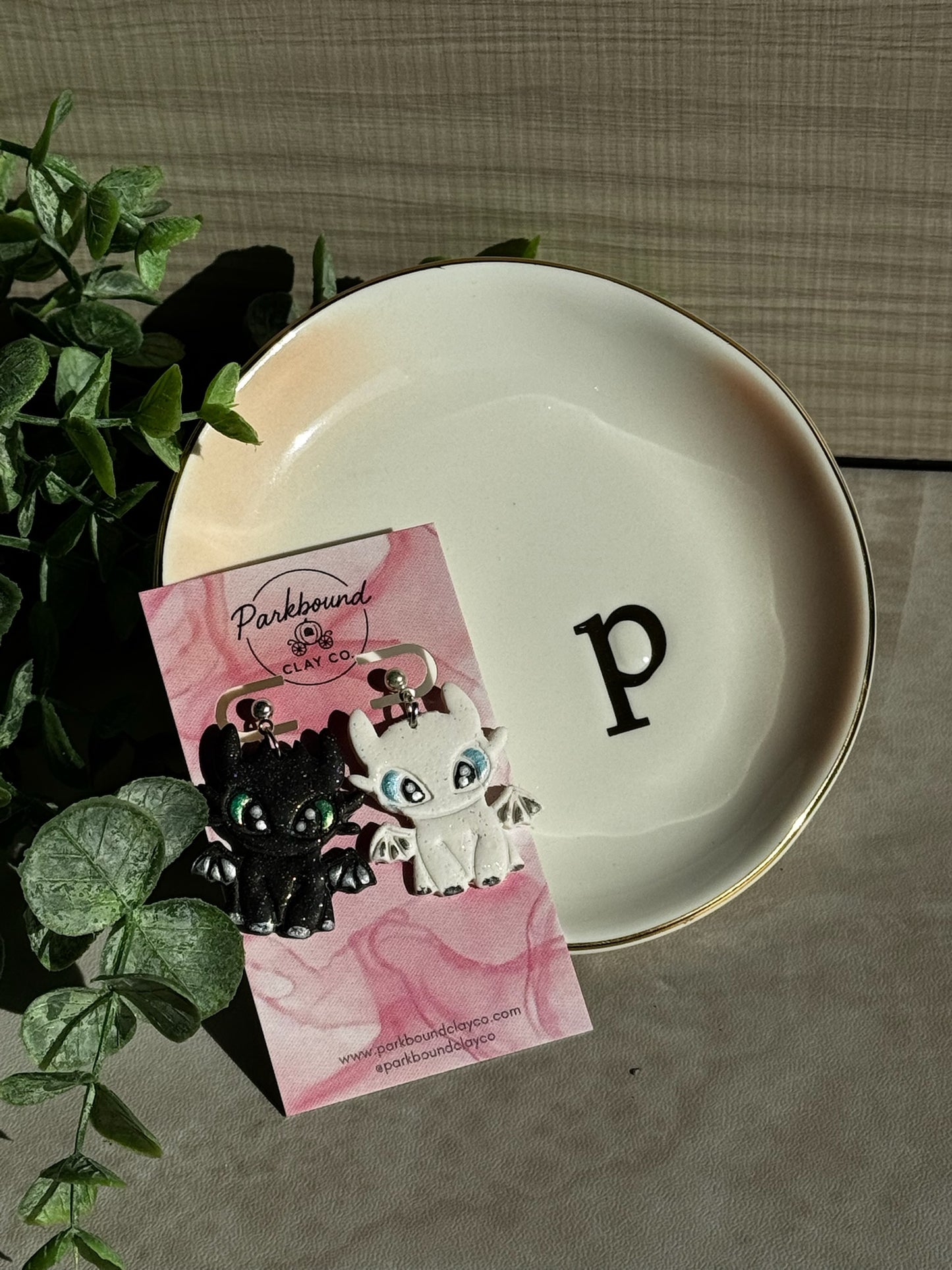 Dragon Duo Earrings – Night & Light