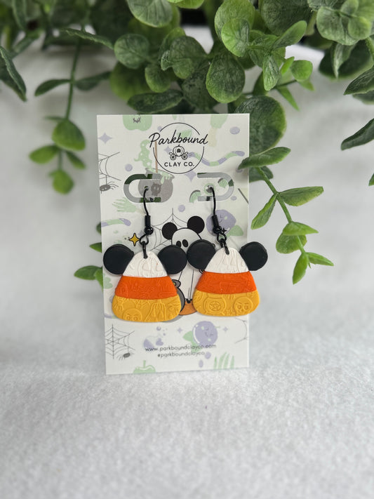 Candy Corn Mouse Earrings – Halloween Sweet & Spooky