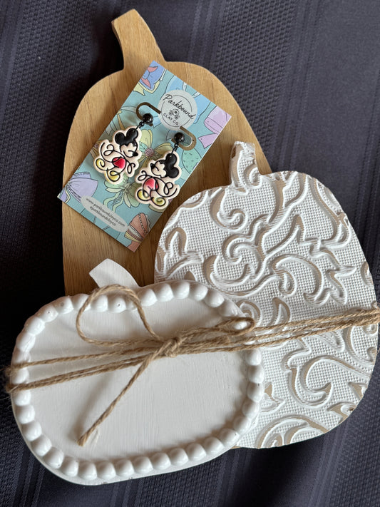 Balloon-Inspired Mickey Earrings | Disney Park Style | Lightweight Polymer Clay Dangles | Magical Mouse Accessories
