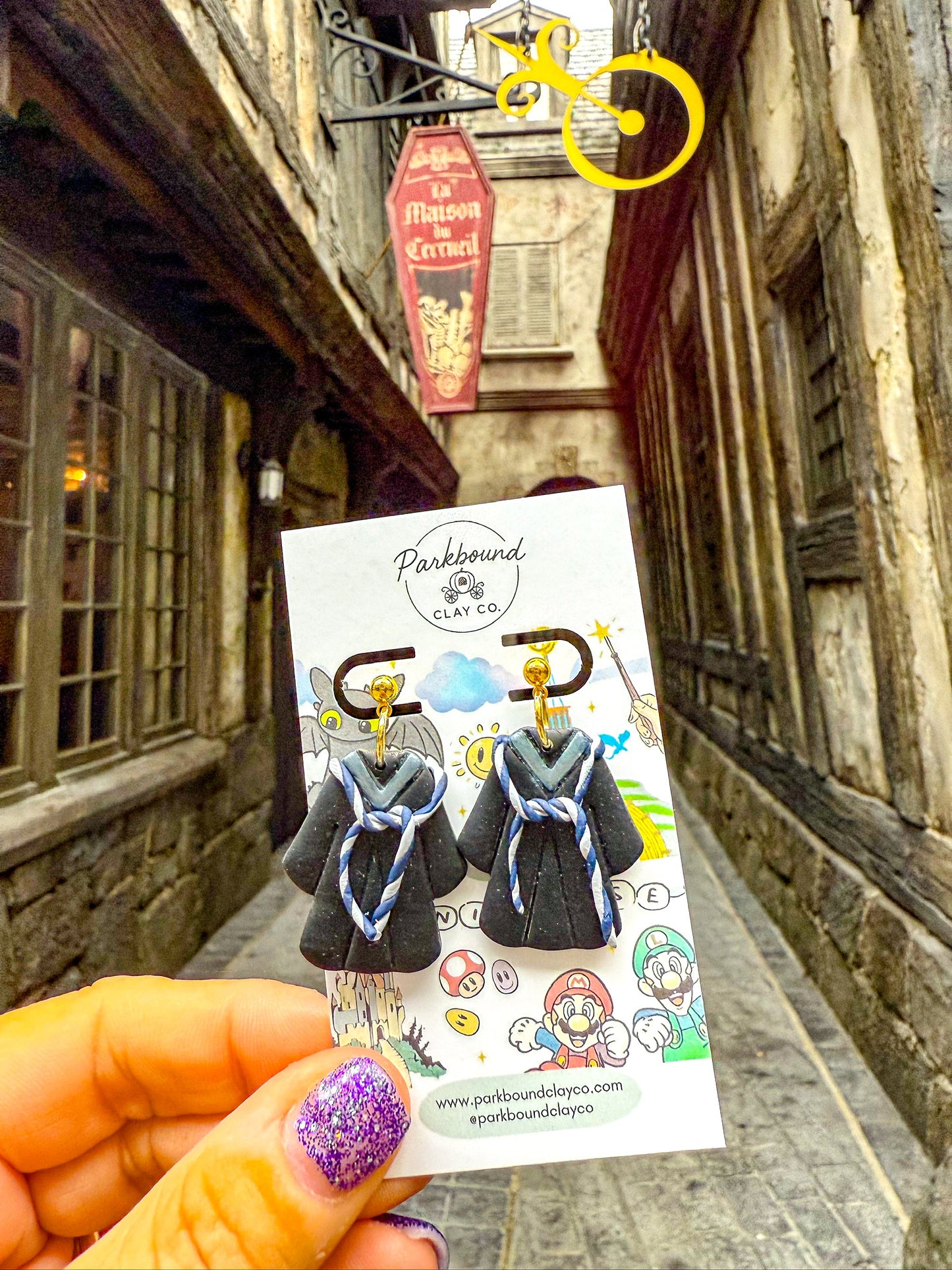 Ravenclaw-Inspired House Robes Earrings