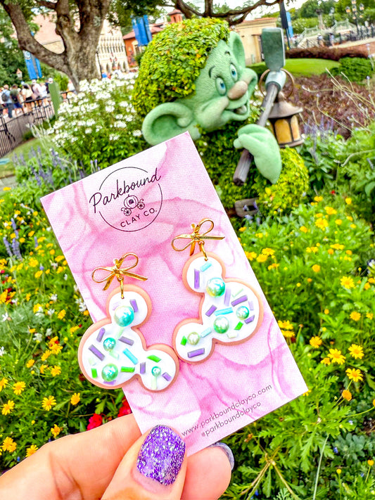 Dopey Inspired Mouse Ear Cookie Earrings