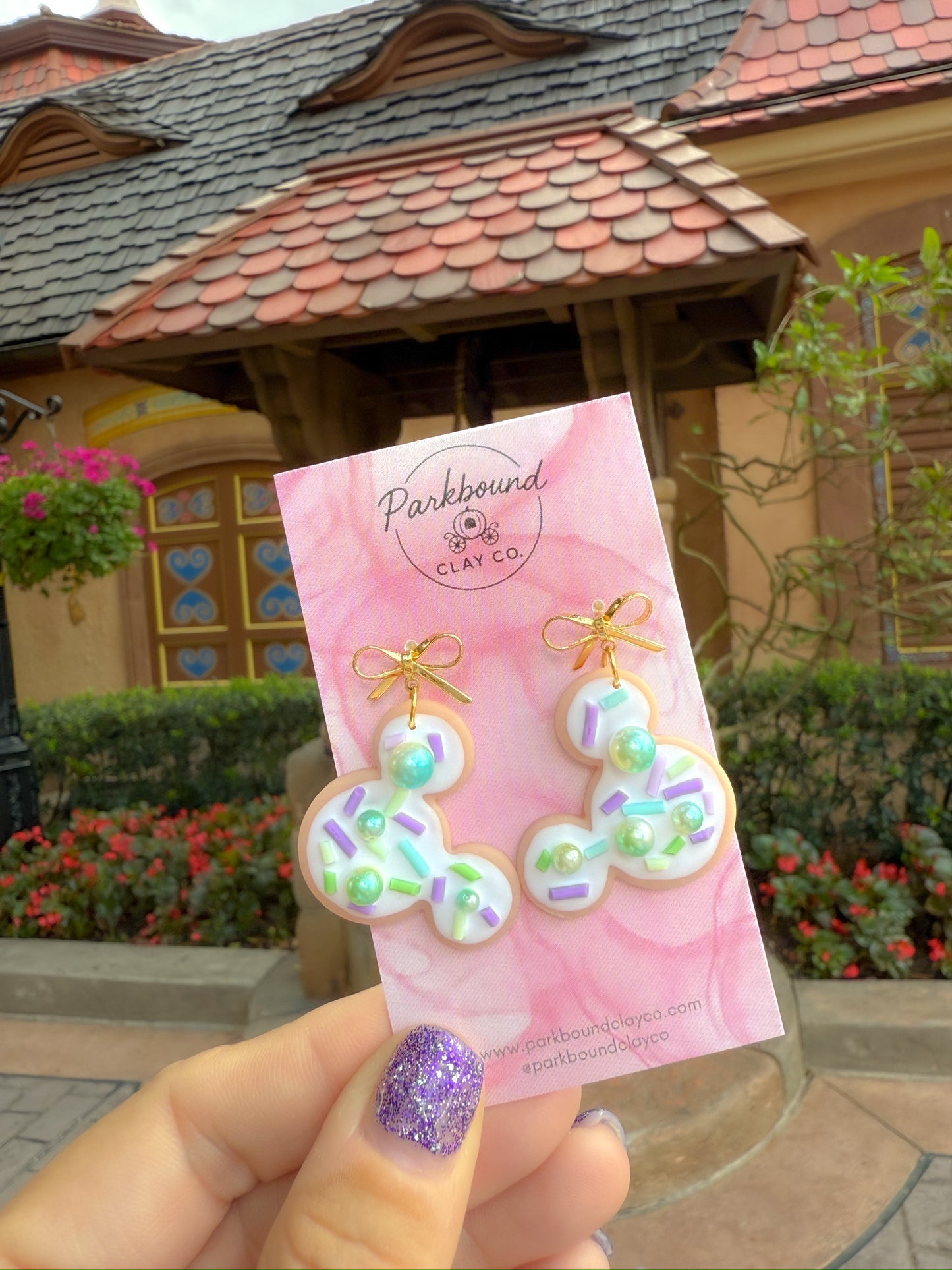 Dopey Inspired Mouse Ear Cookie Earrings