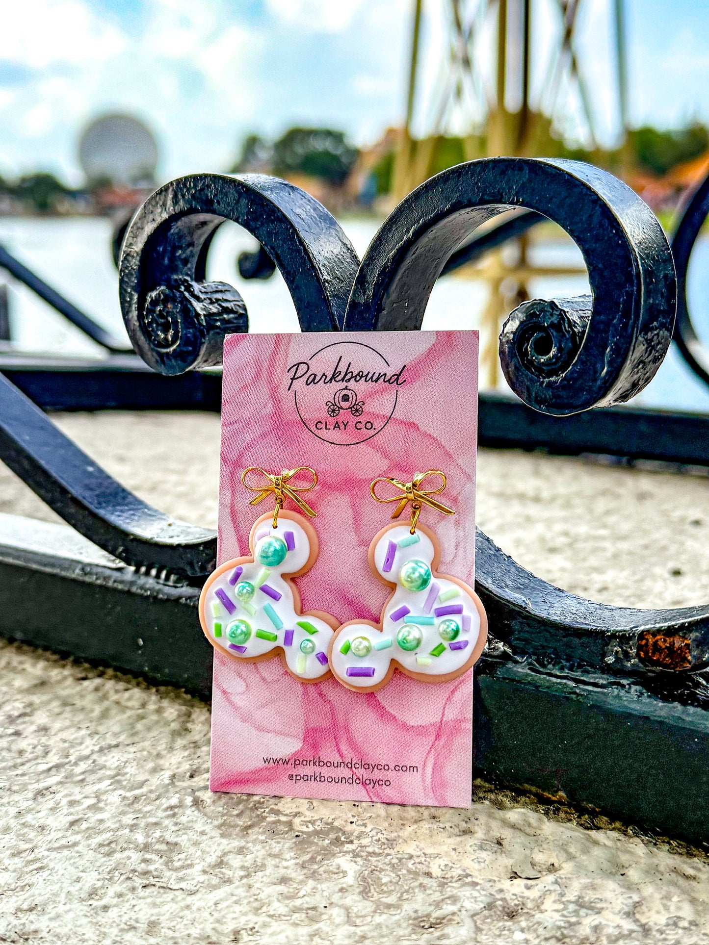 Dopey Inspired Mouse Ear Cookie Earrings