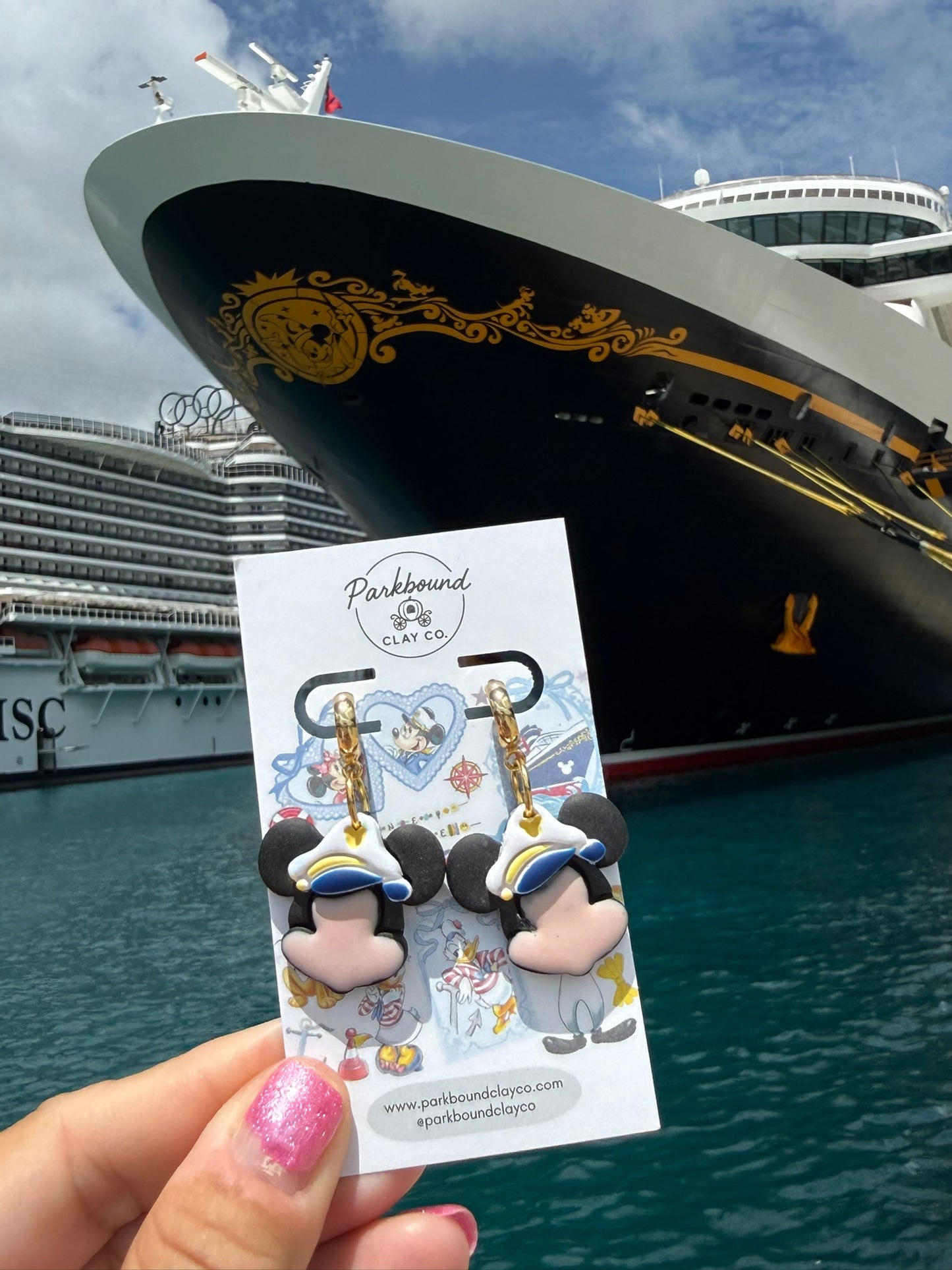 Captain Mickey Cruise Earrings