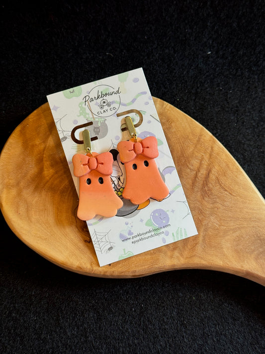 Pumpkin Ghost Earrings