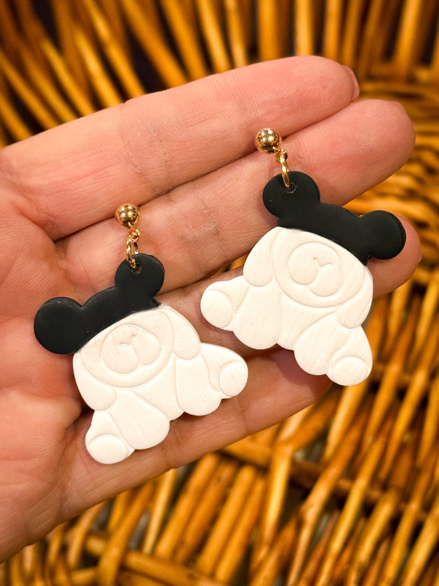 Cruise Pup Mouse Ears Dangle Earrings