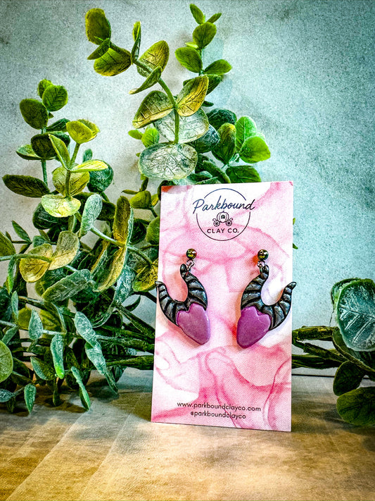 Maleficent-Inspired Villain Earrings – Dark & Daring