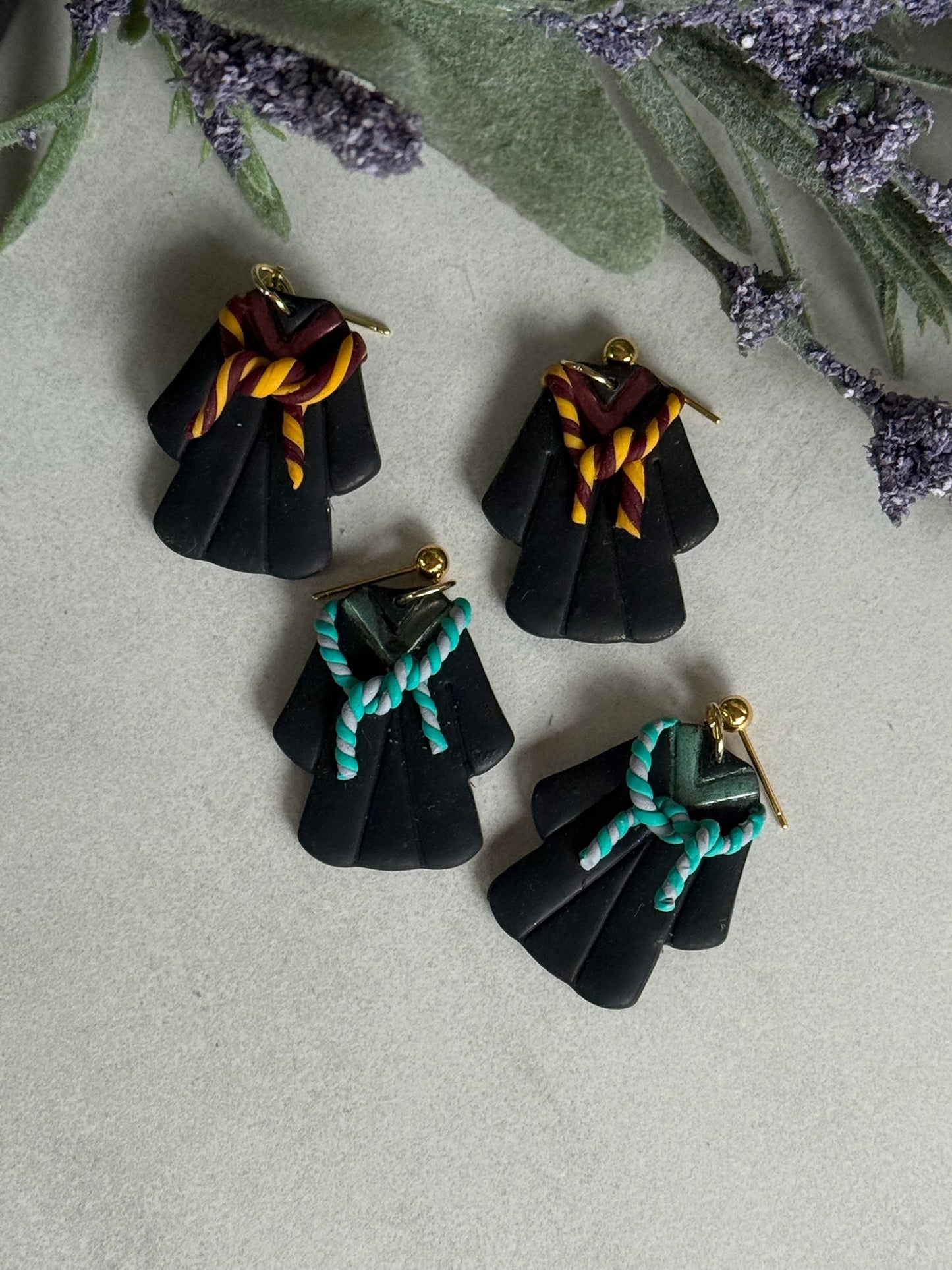 Gryffindor-Inspired House Robes Earrings