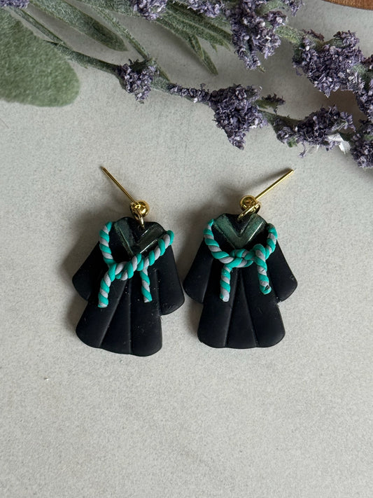Slytherin-Inspired House Robes Earrings