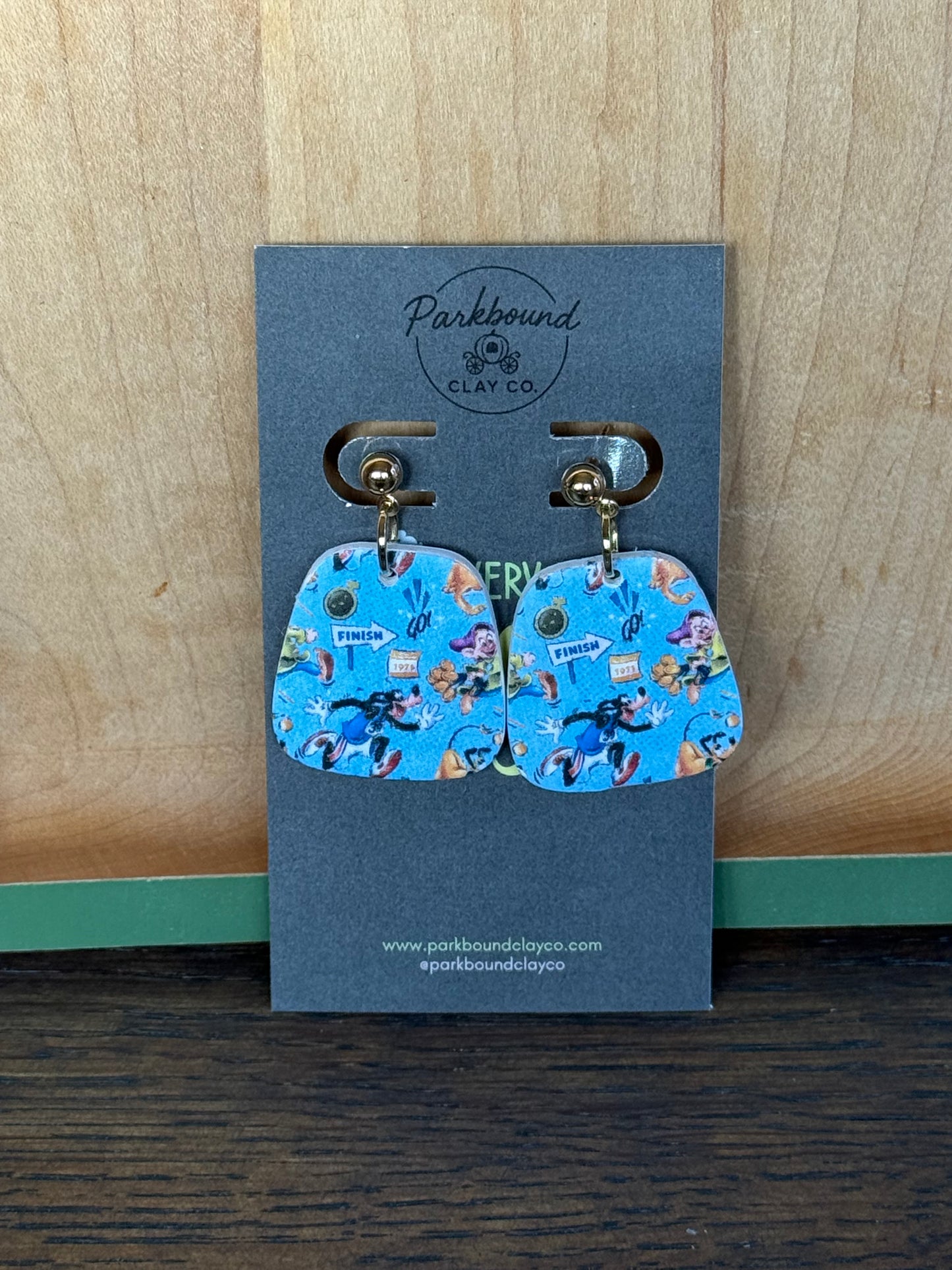 Marathon Weekend Goofy & Dopey Earrings | Square Running Earrings