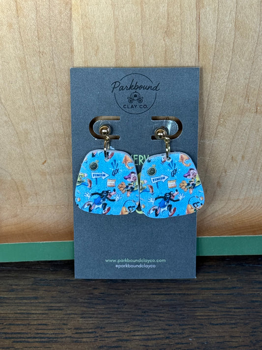 Marathon Weekend Goofy & Dopey Earrings | Square Running Earrings