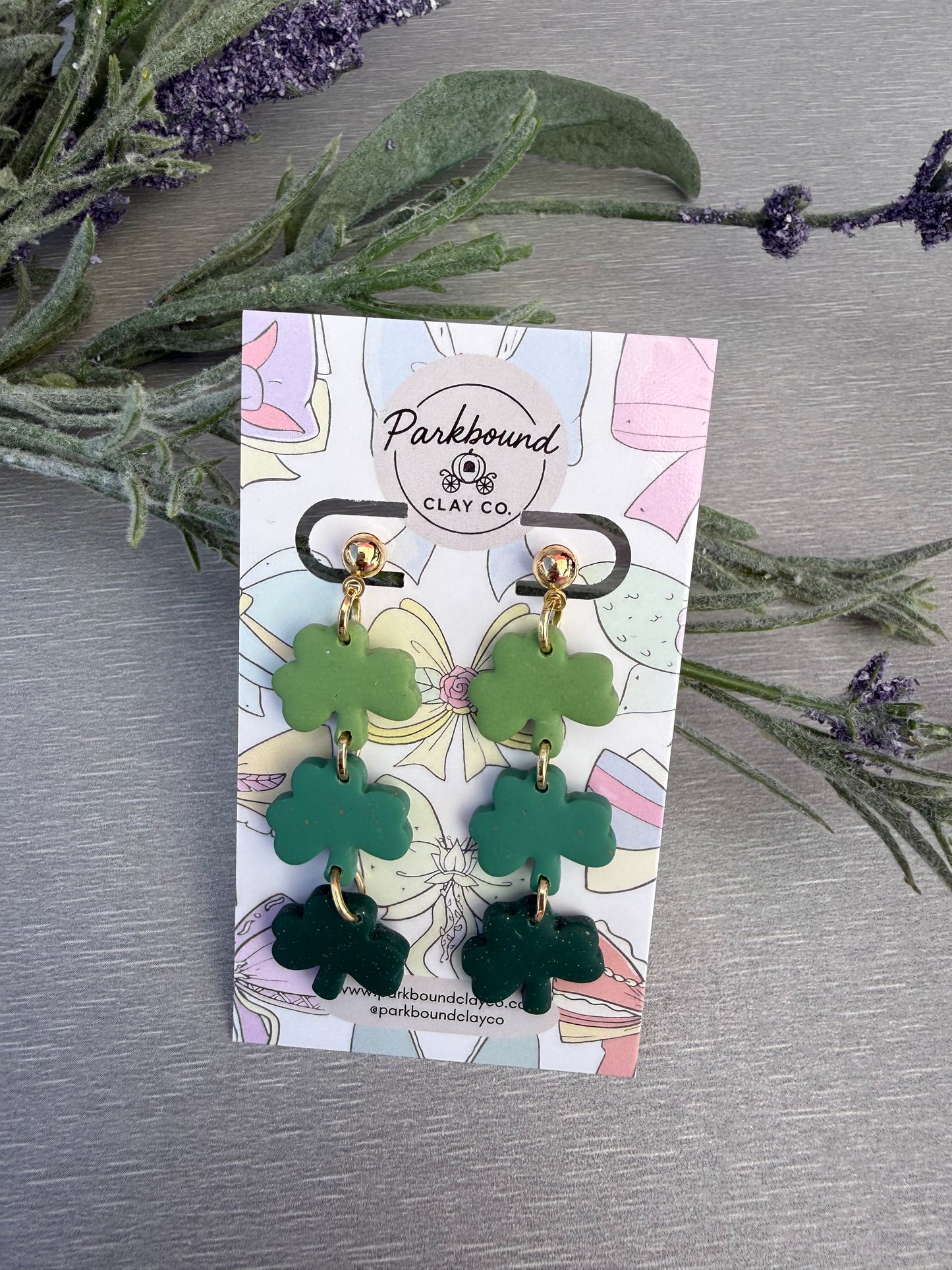 Triple Shamrock Dangles