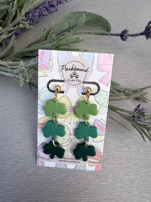 Triple Shamrock Dangles