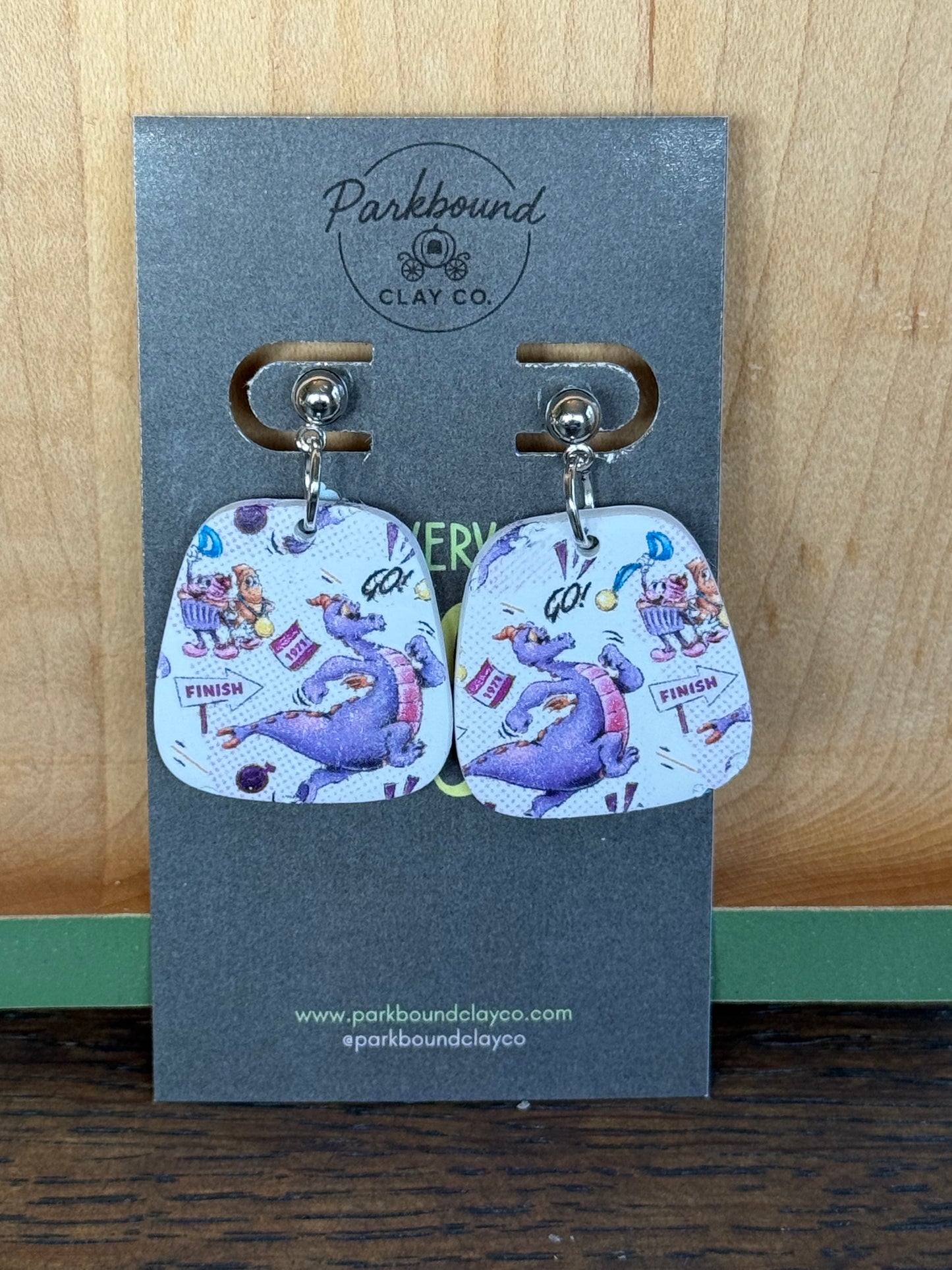 Figment runDisney Earrings | Square Race Weekend Earrings