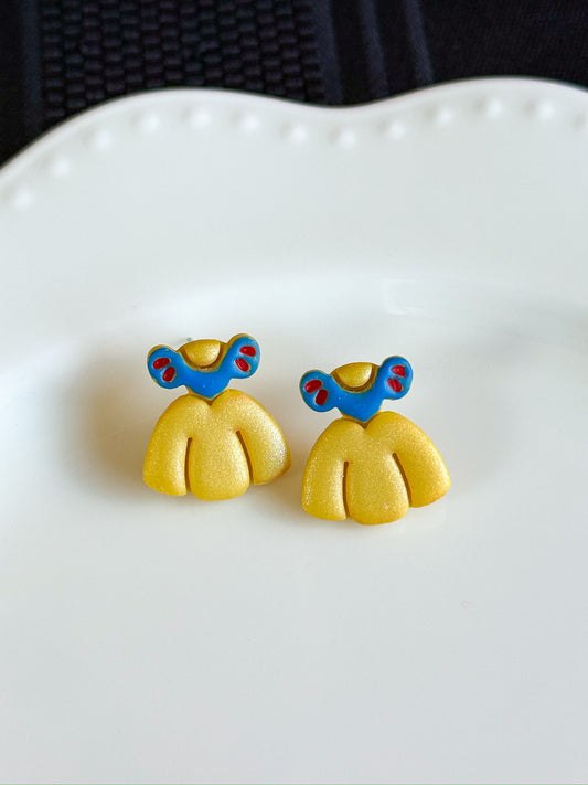 Fairytale Princess Dress Stud Earrings