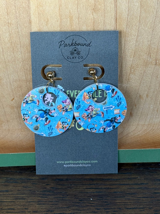 Marathon Weekend Goofy & Dopey Earrings | Round Running Earrings