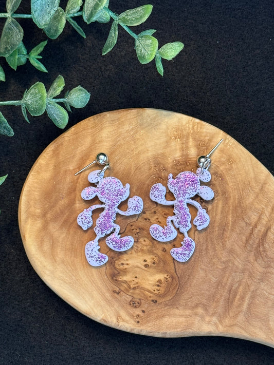 RunDisney Glitter Mouse Earrings