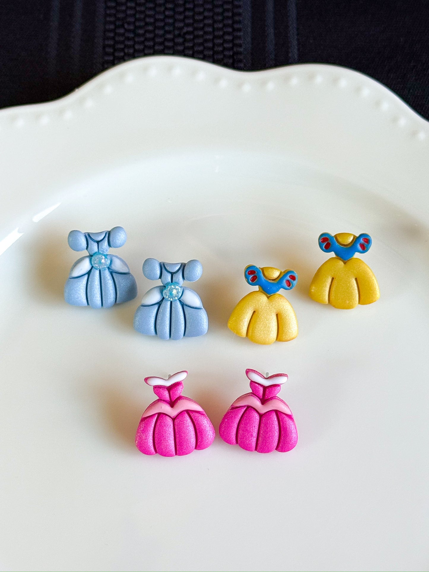 Fairytale Princess Dress Stud Earrings