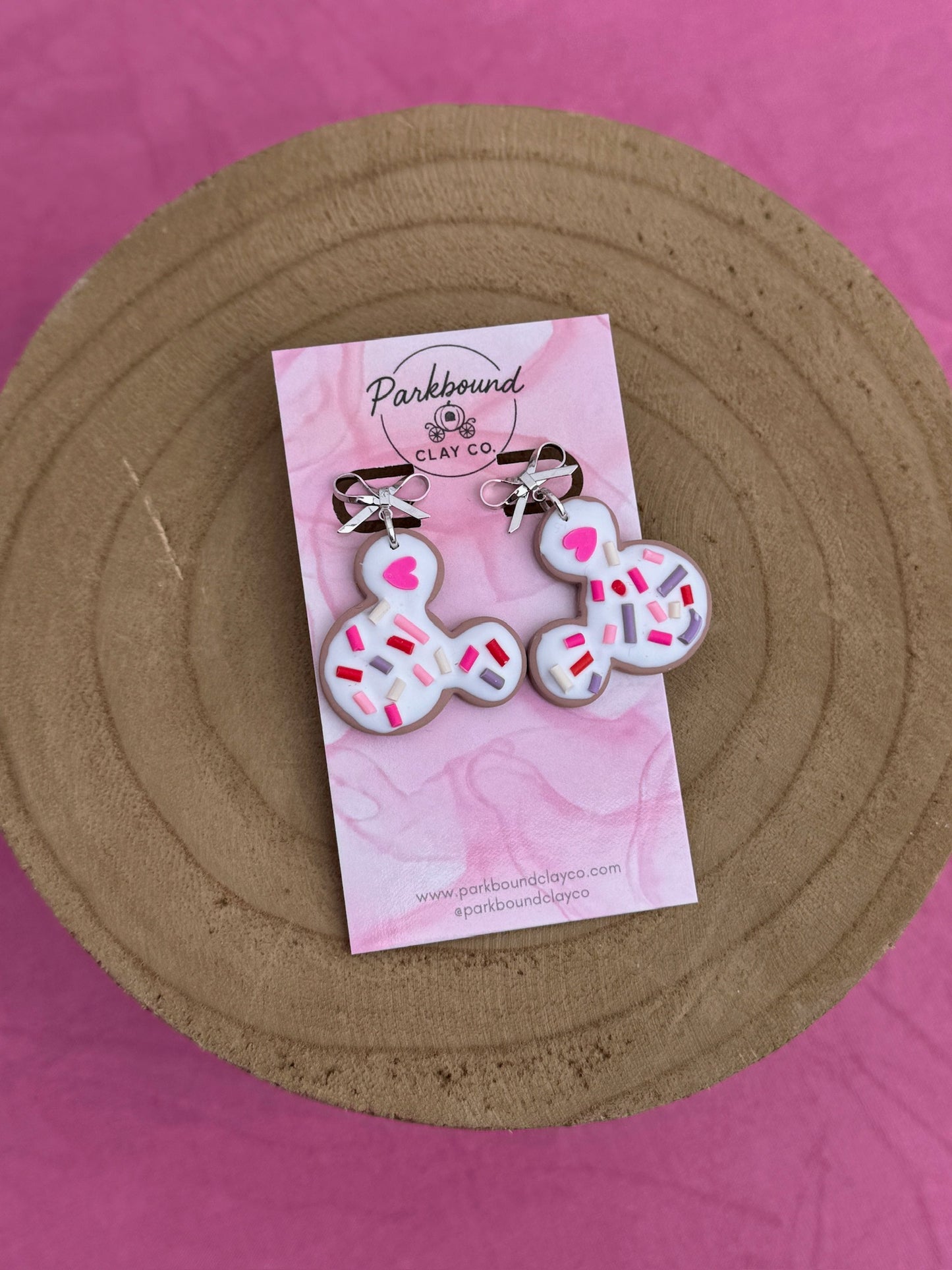 Mickey Sugar Cookie Dangle Earrings – Pink Sprinkles