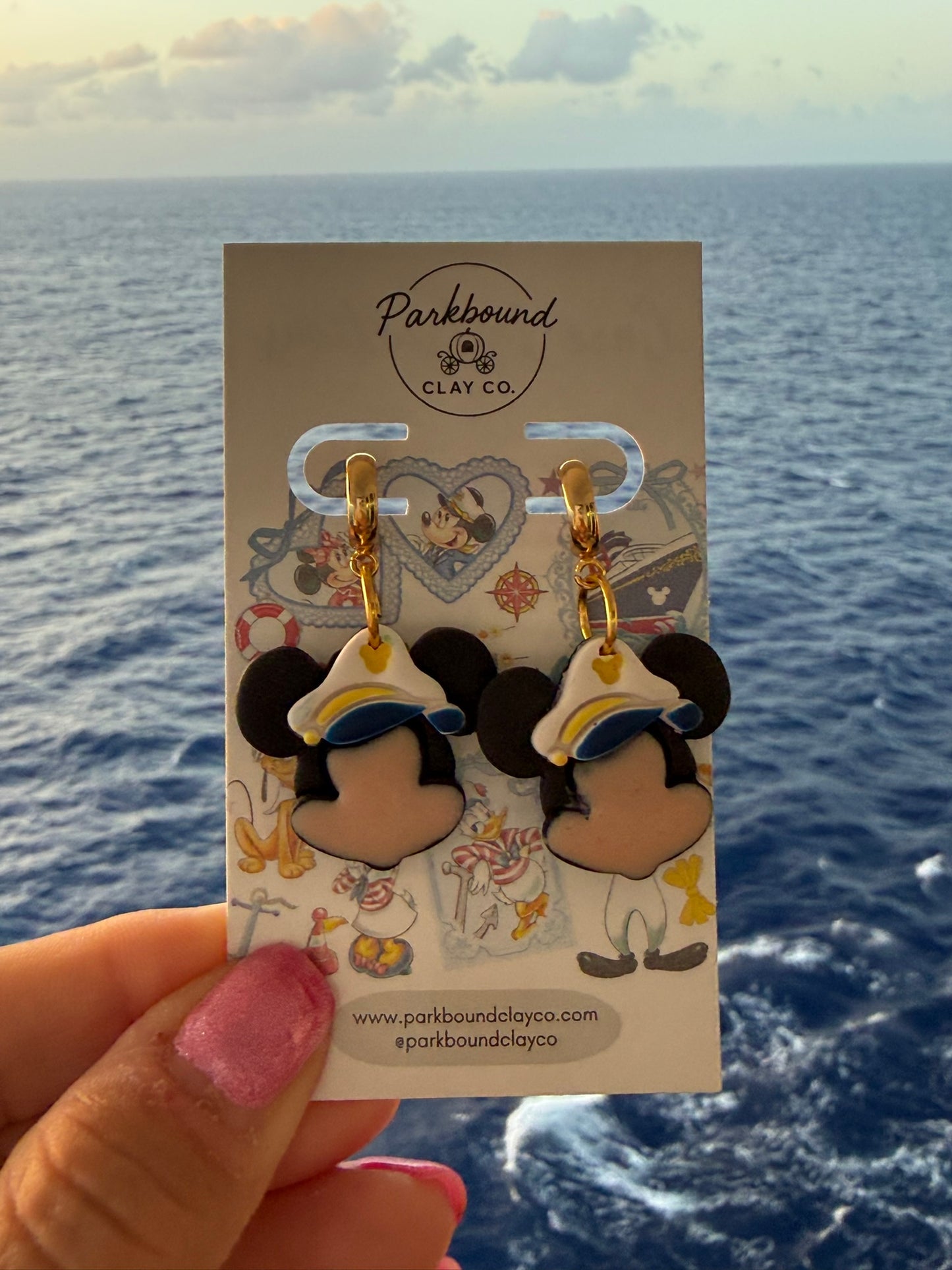 Captain Mickey Cruise Earrings