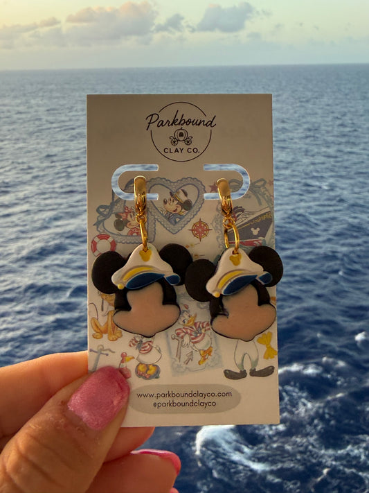 Captain Mickey Cruise Earrings
