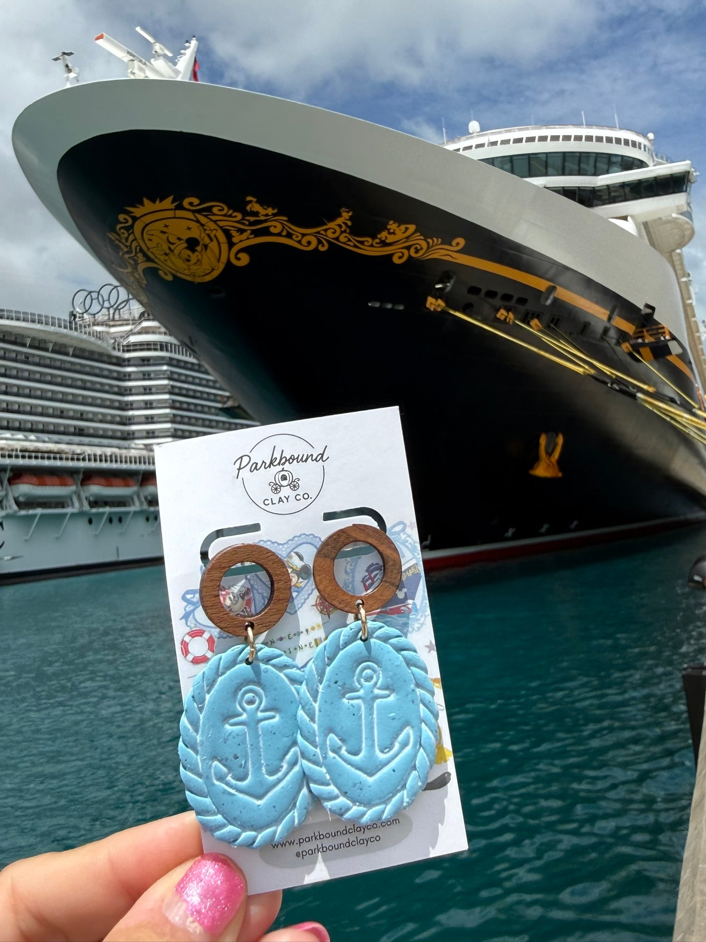 Anchors Aweigh Statement Earrings