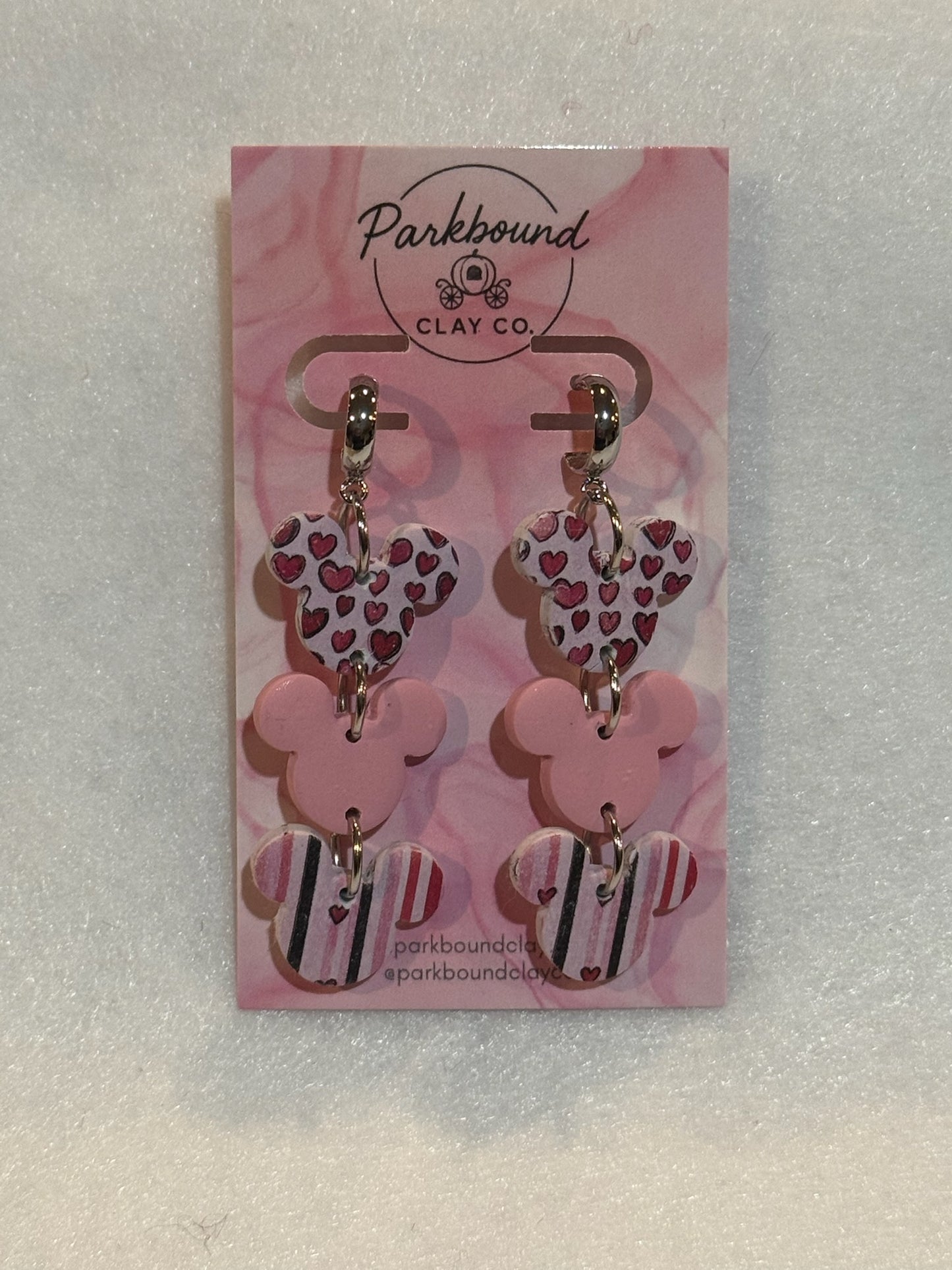 Valentine Mickey Trio Earrings