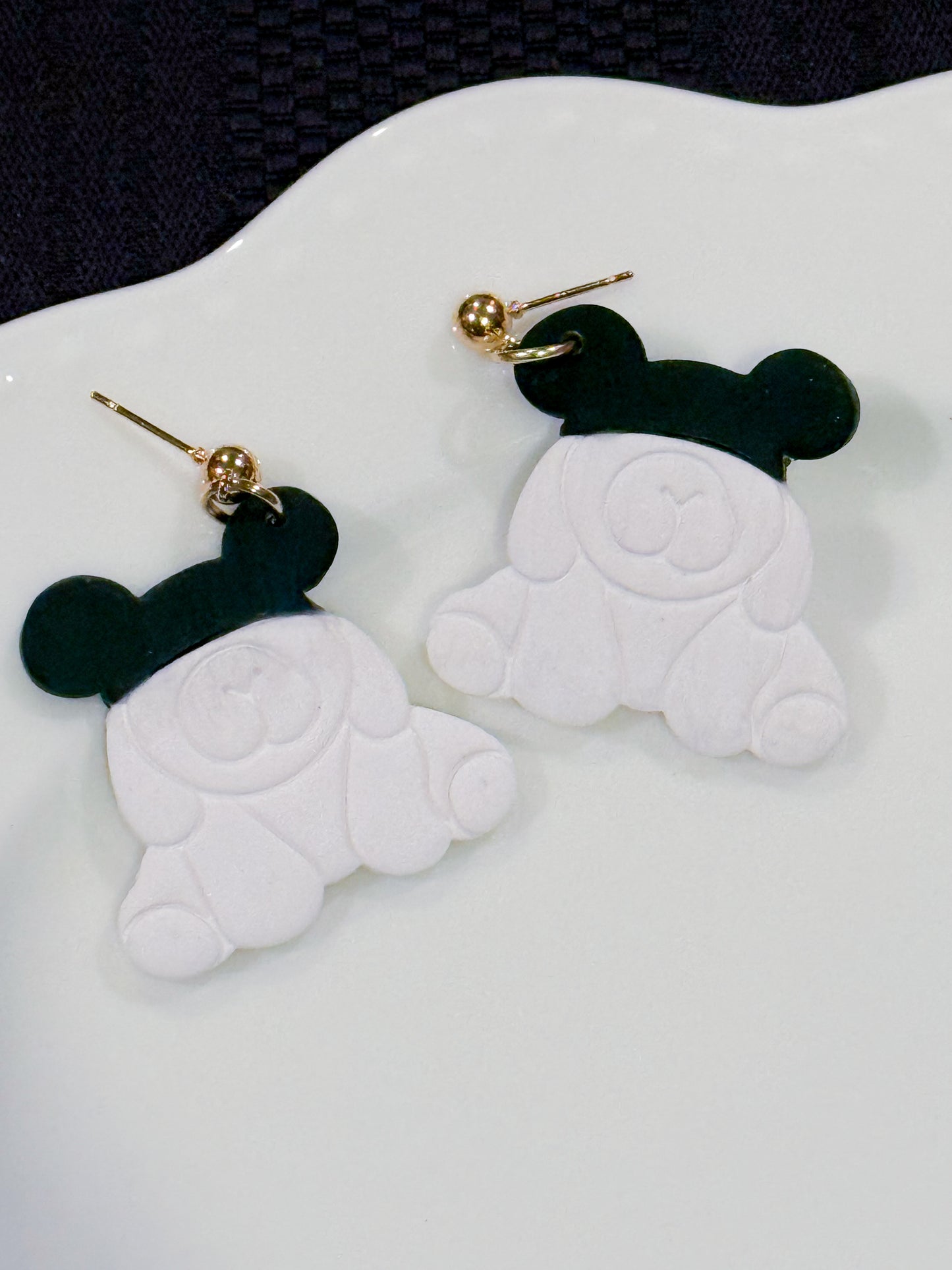Cruise Pup Mouse Ears Dangle Earrings