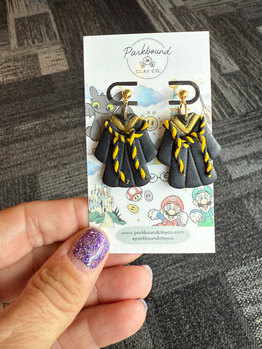 Hufflepuff-Inspired House Robes Earrings